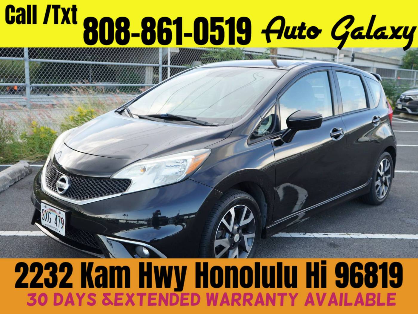 2015 Nissan Versa 1.6 SR — Hatchback — 70,719 mi — Honolulu, HI