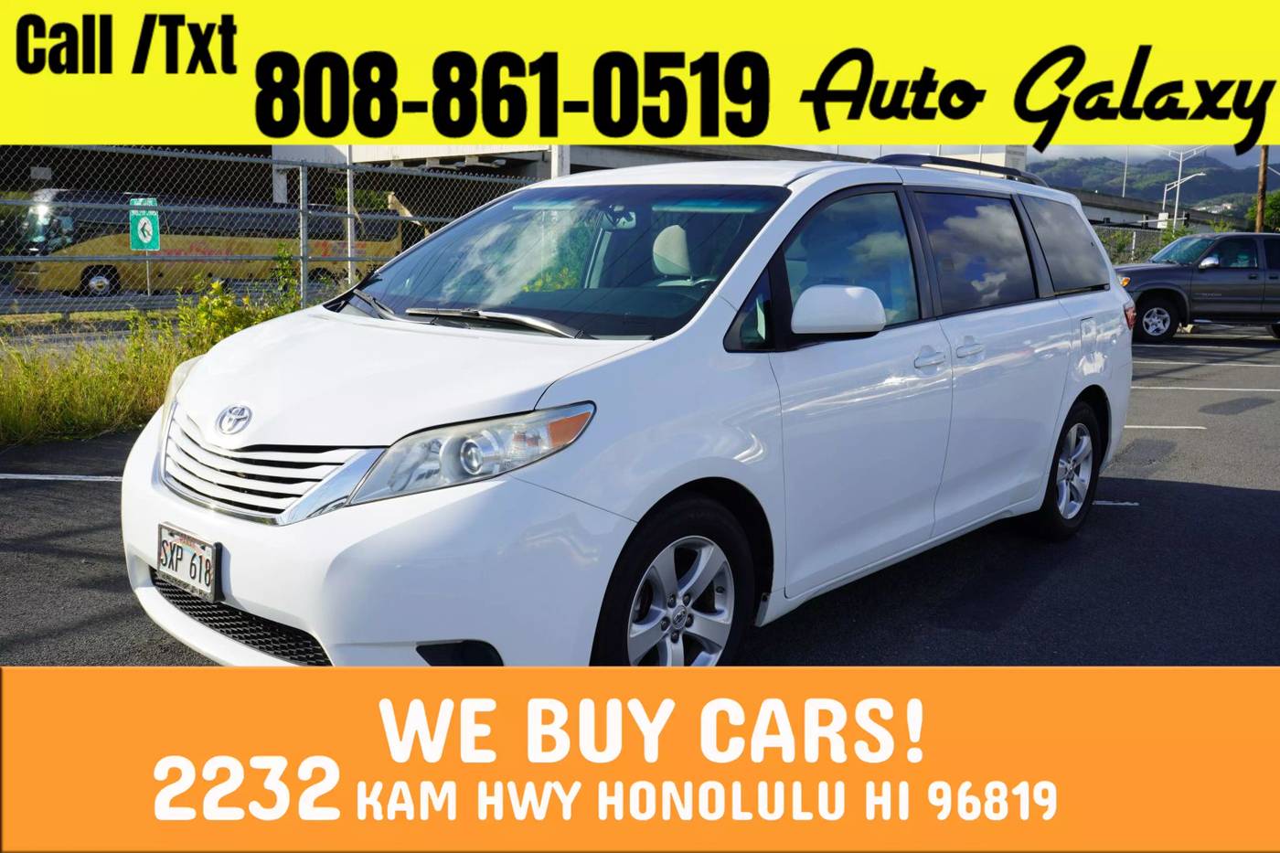 2016 Toyota Sienna LE — Minivan — 137,088 mi — Honolulu, HI