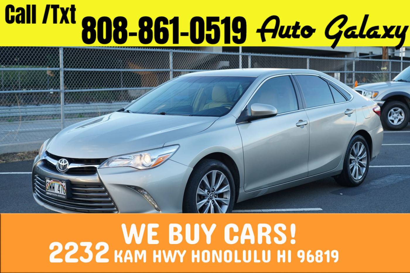2016 Toyota Camry XLE — Sedan — 83,264 mi — Honolulu, HI