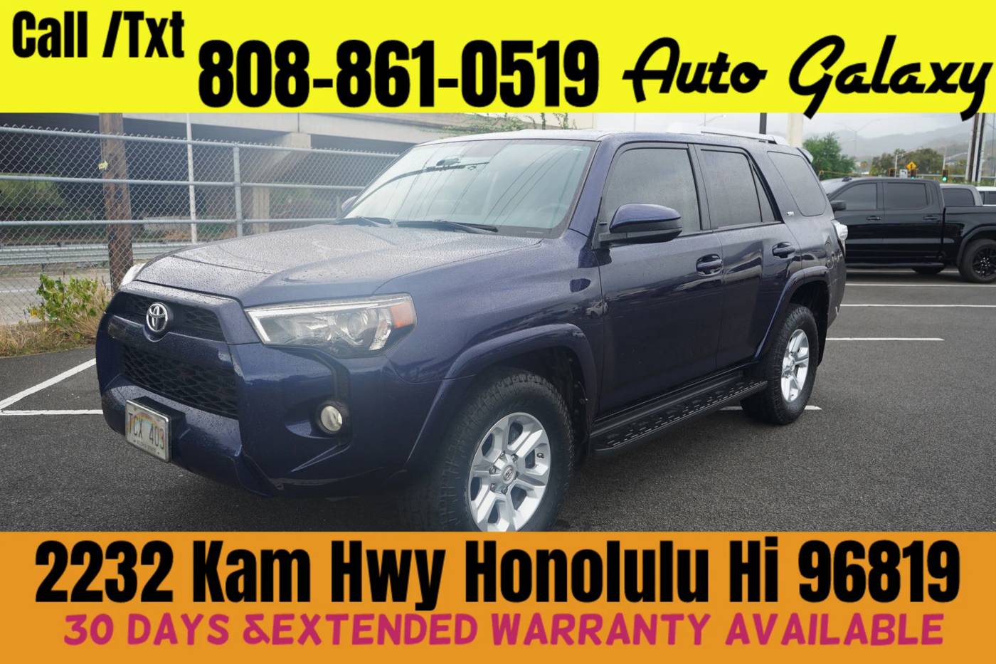2017 Toyota 4Runner SR5 — SUV — 157,309 mi — Honolulu, HI