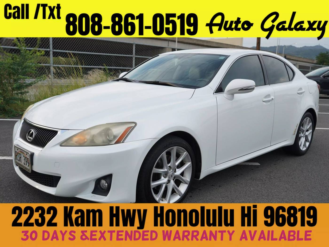 2012 Lexus IS IS 250 Sport — Sedan — 63,879 mi — Honolulu, HI