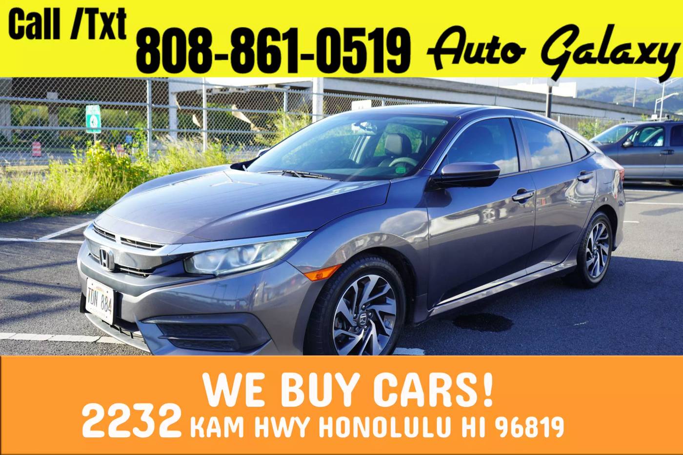 2017 Honda Civic EX — Sedan — 133,105 mi — Honolulu, HI