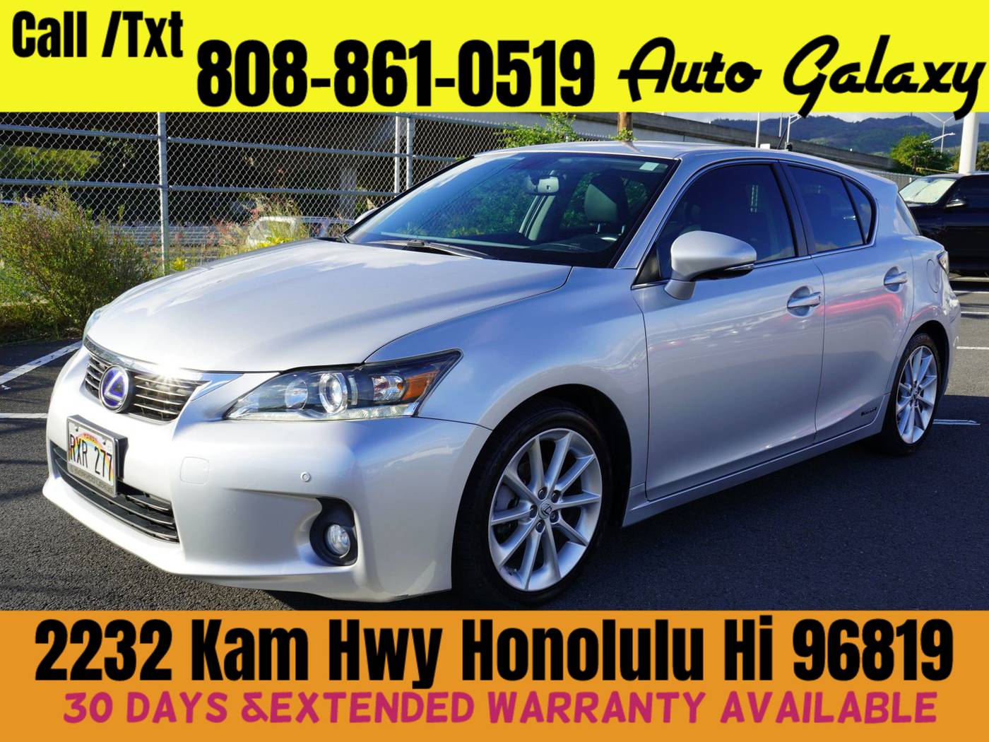 2013 Lexus CT CT 200h — Hatchback — 69,076 mi — Honolulu, HI