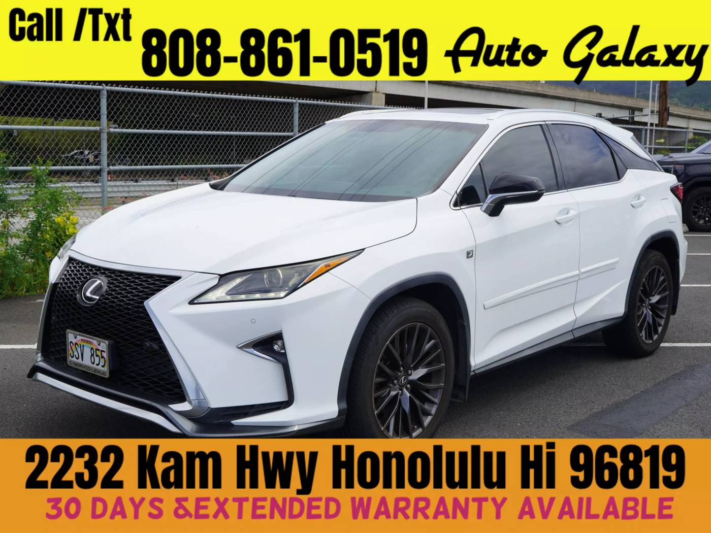 2016 Lexus RX RX 350 F Sport — SUV — 92,723 mi — Honolulu, HI