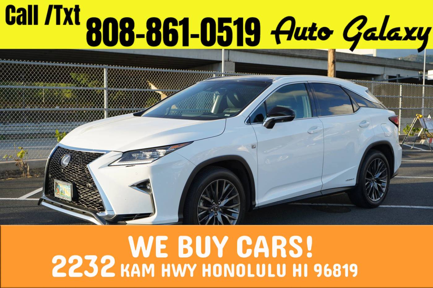 2017 Lexus RX RX 450h F Sport — SUV — 60,508 mi — Honolulu, HI