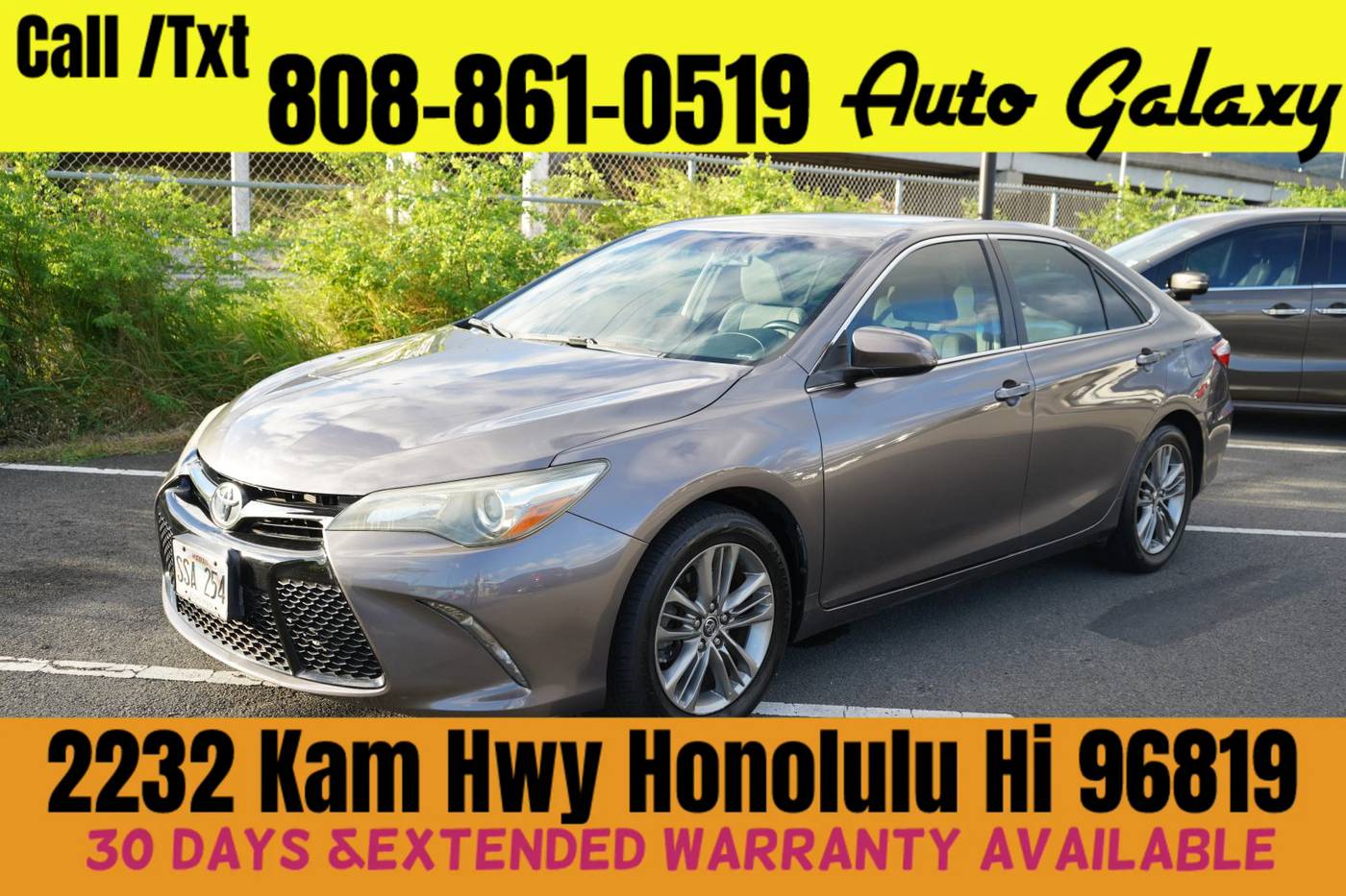 2015 Toyota Camry SE — Sedan — 81,814 mi — Honolulu, HI