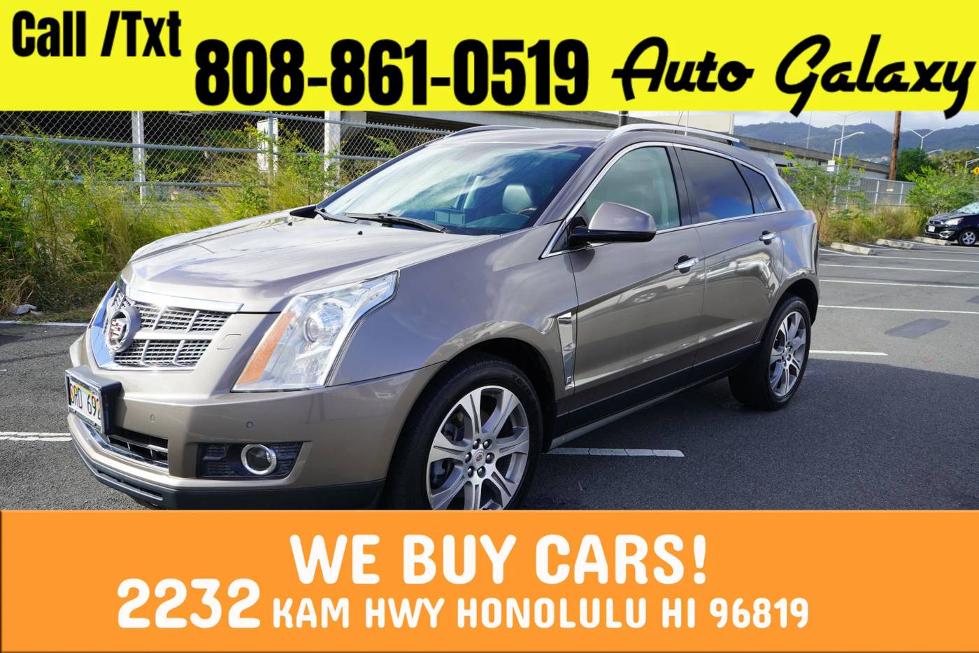 2012 Cadillac SRX Performance Collection — SUV — 54,269 mi — Honolulu, HI
