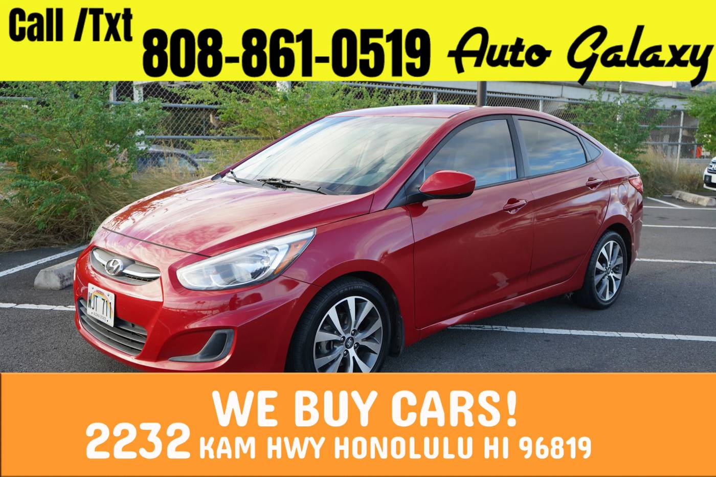 2017 Hyundai Accent Value Edition — Sedan — 83,458 mi — Honolulu, HI
