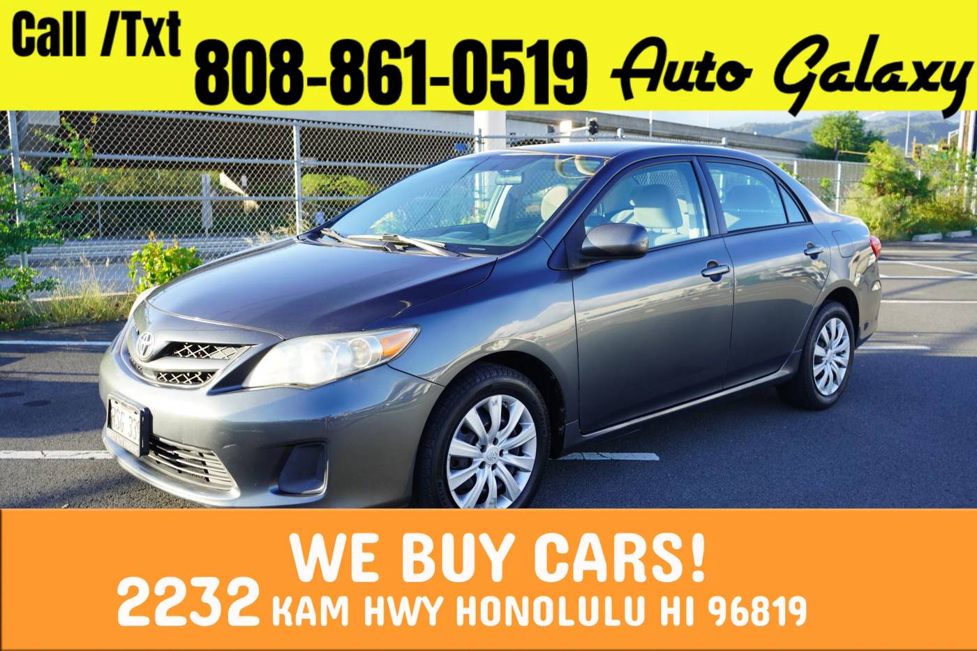 2012 Toyota Corolla LE — Sedan — 127,015 mi — Honolulu, HI
