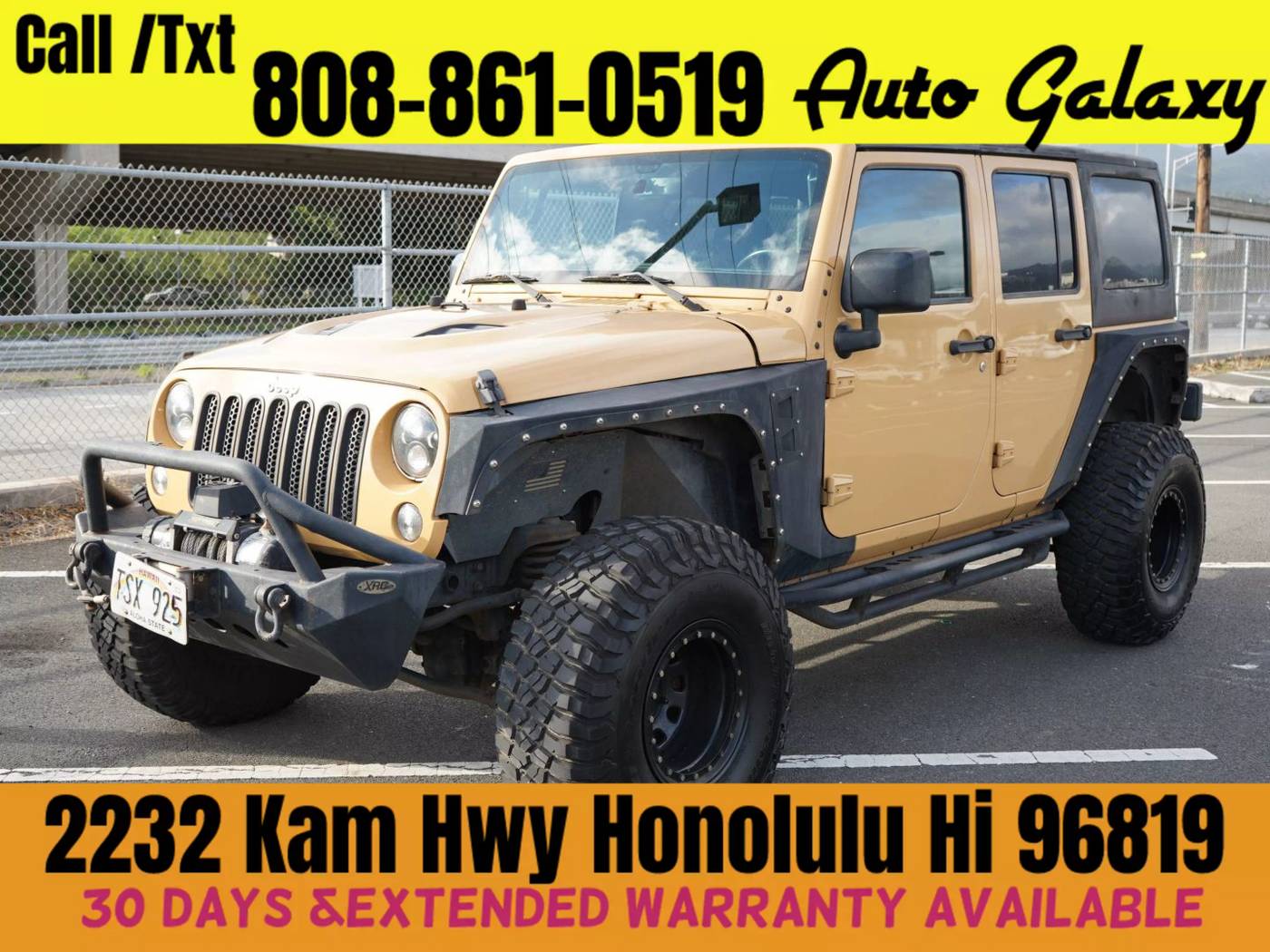 2014 Jeep Wrangler Sport — SUV — 86,488 mi — Honolulu, HI