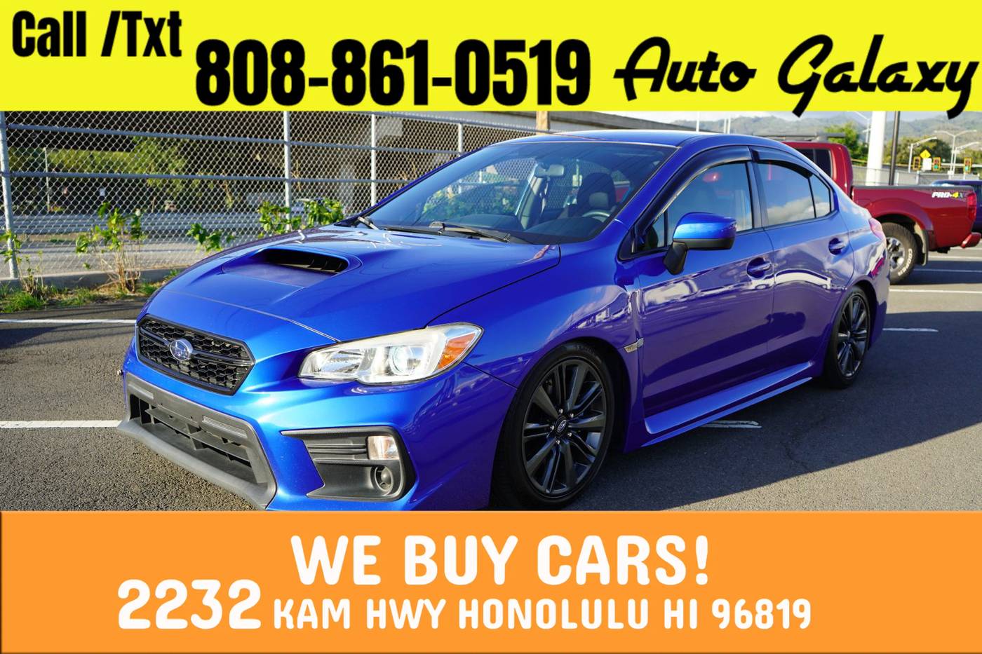 2020 Subaru WRX Base — Sedan — 50,487 mi — Honolulu, HI