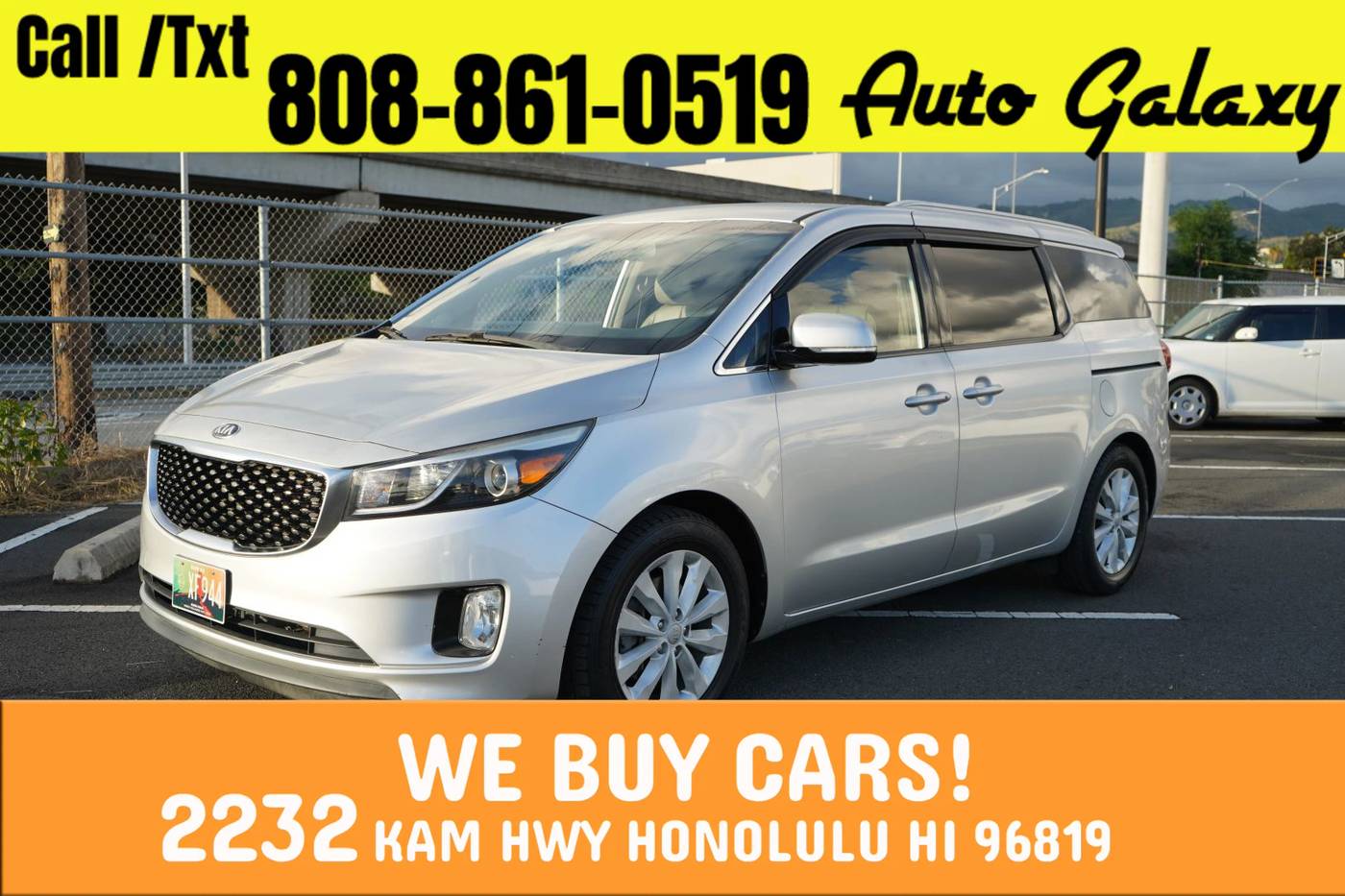 2016 Kia Sedona EX — Minivan — 153,709 mi — Honolulu, HI
