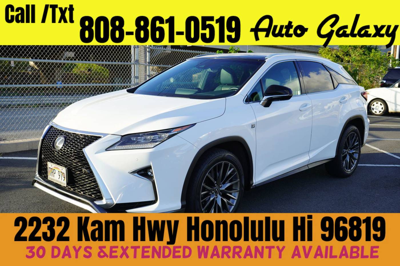 2018 Lexus RX RX 350 F Sport — SUV — 72,435 mi — Honolulu, HI