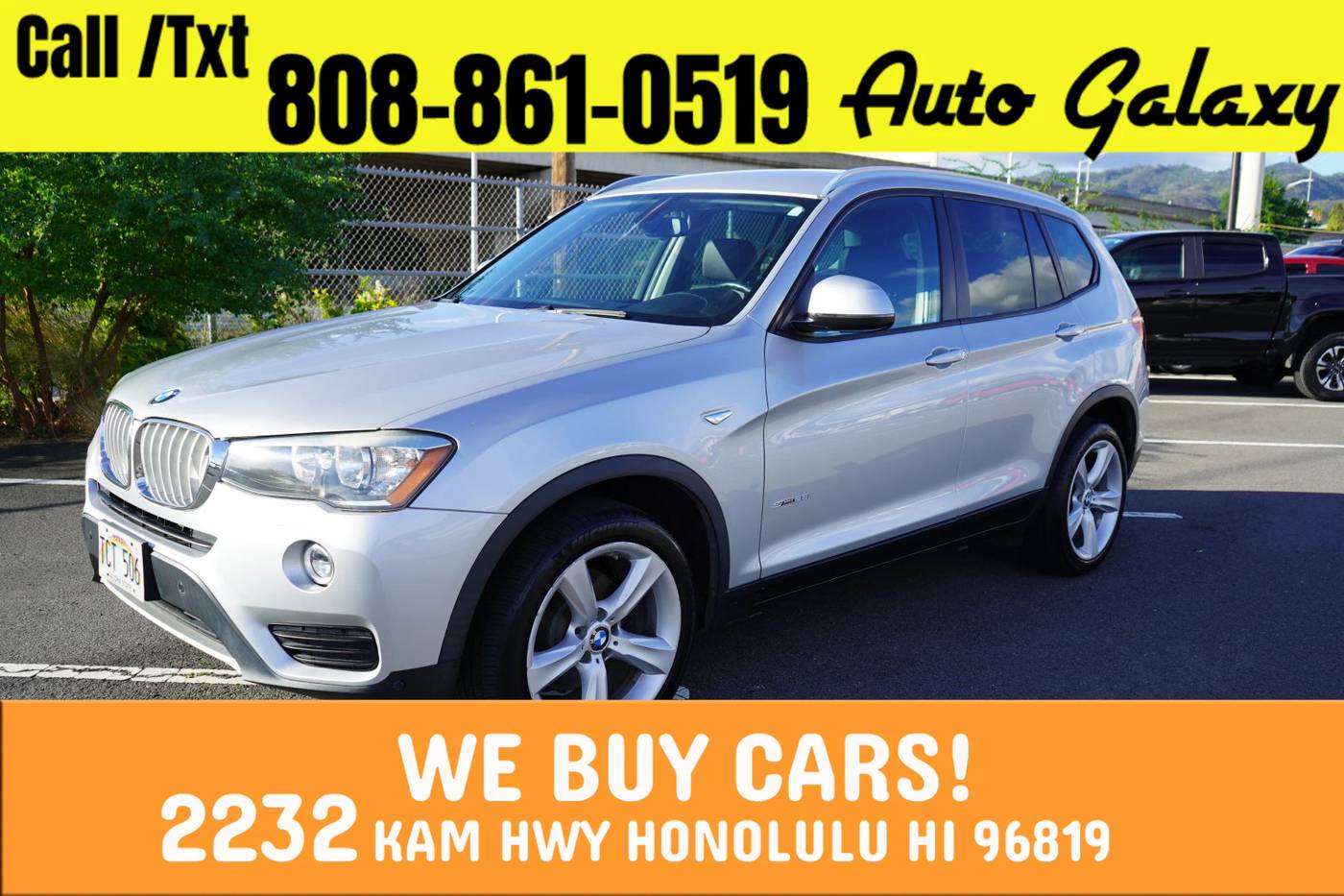 2017 BMW X3 28i — SUV — 51,306 mi — Honolulu, HI