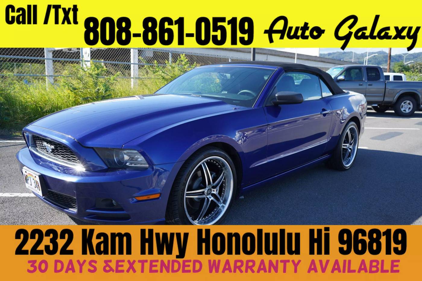 2014 Ford Mustang V6 — Convertible — 51,919 mi — Honolulu, HI