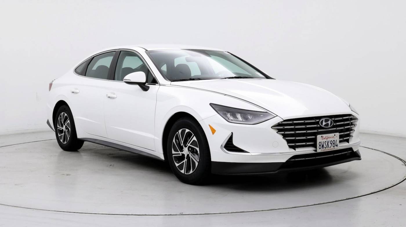 2021 Hyundai Sonata Hybrid Blue — Sedan — 49,375 mi — Palmdale, CA