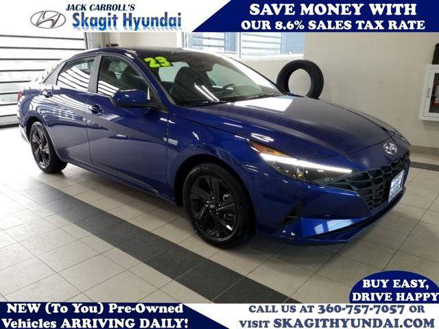2023 Hyundai Elantra Hybrid Blue — Sedan — 48,947 mi — Burlington, WA