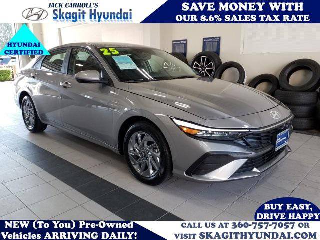 2025 Hyundai Elantra Hybrid Blue — Sedan — 11,115 mi — Burlington, WA