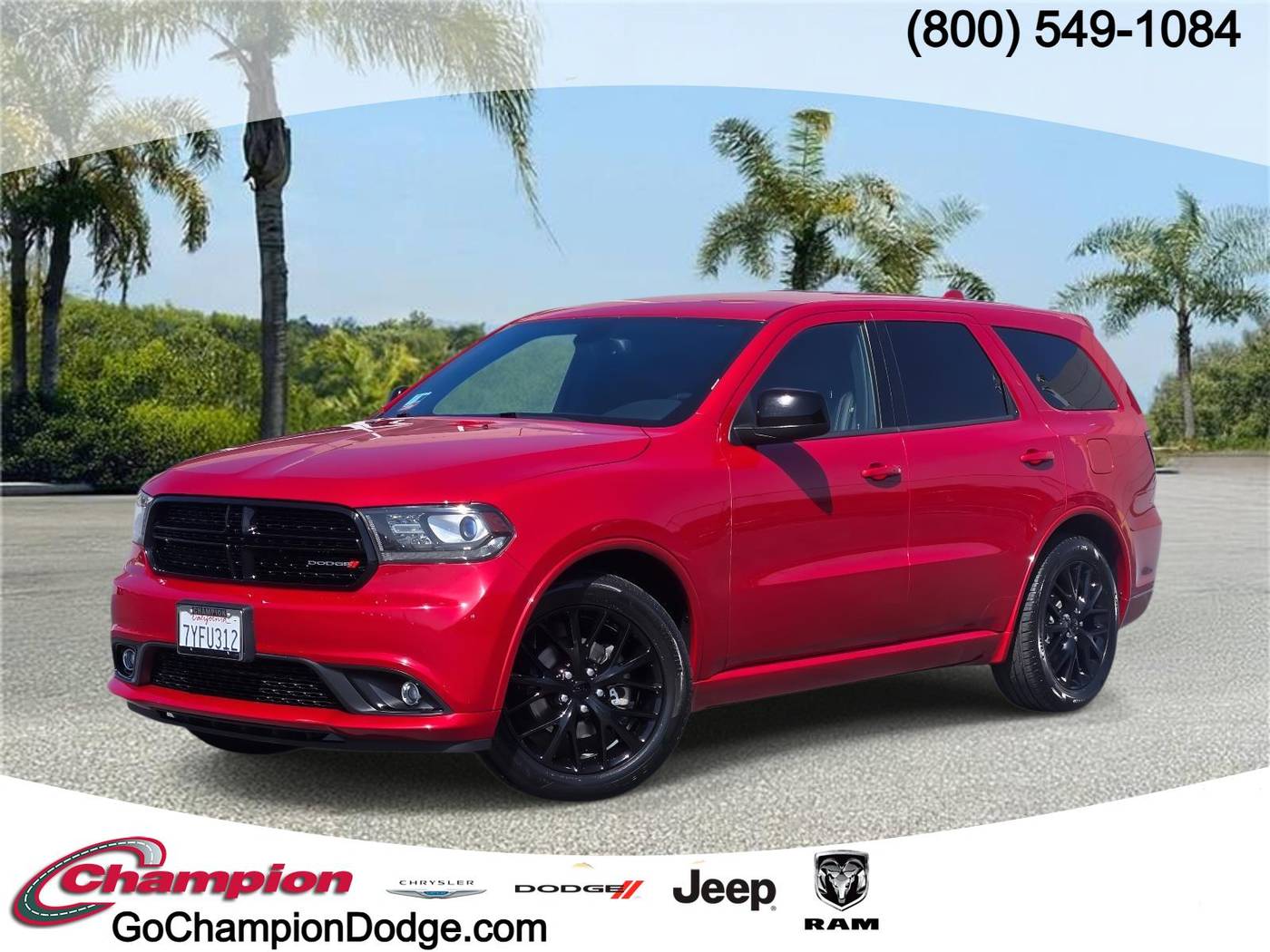 2016 Dodge Durango SXT — SUV — 50,070 mi — Downey, CA