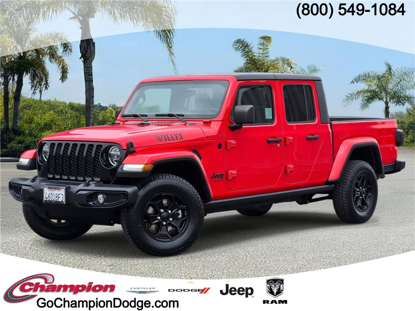 2021 Jeep Gladiator Willys — Pickup Truck — 63,075 mi — Downey, CA