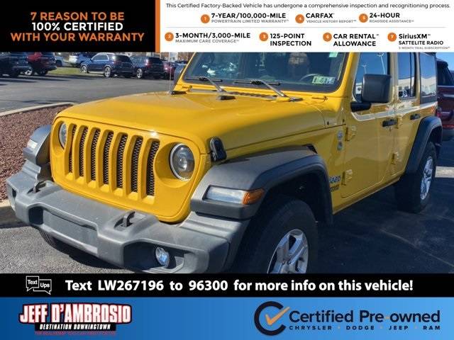 2020 Jeep Wrangler Sport S — SUV — 46,893 mi — Downingtown, PA