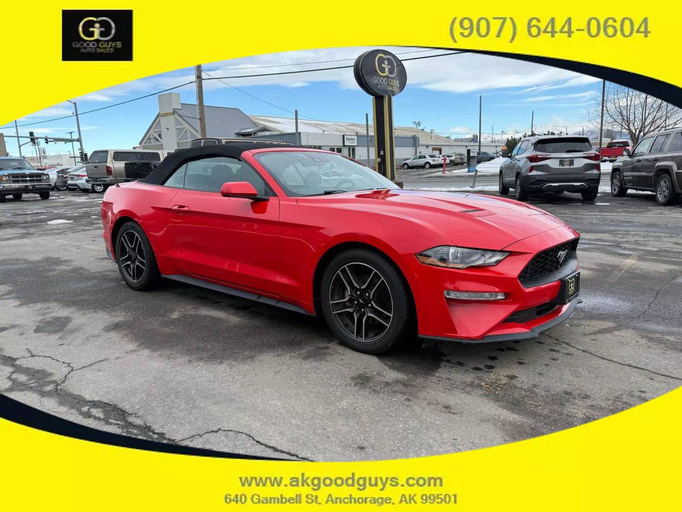 2021 Ford Mustang EcoBoost Premium — Convertible — 63,056 mi — Anchorage, AK