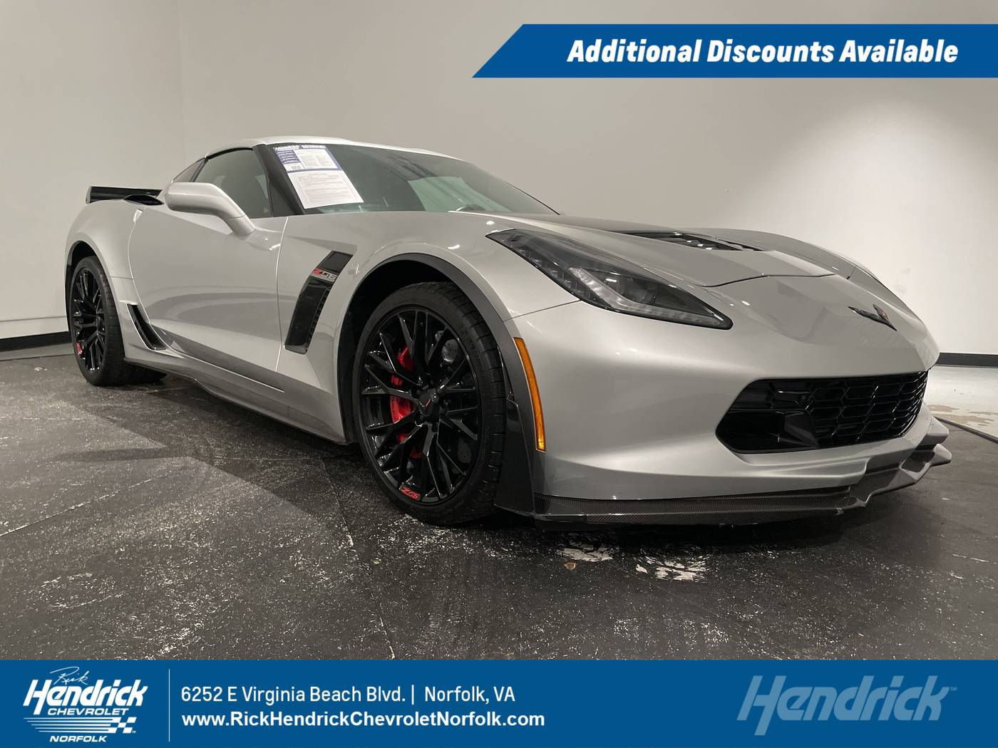 2016 Chevrolet Corvette Z06 3LZ — Coupe — 9,309 mi — Norfolk, VA