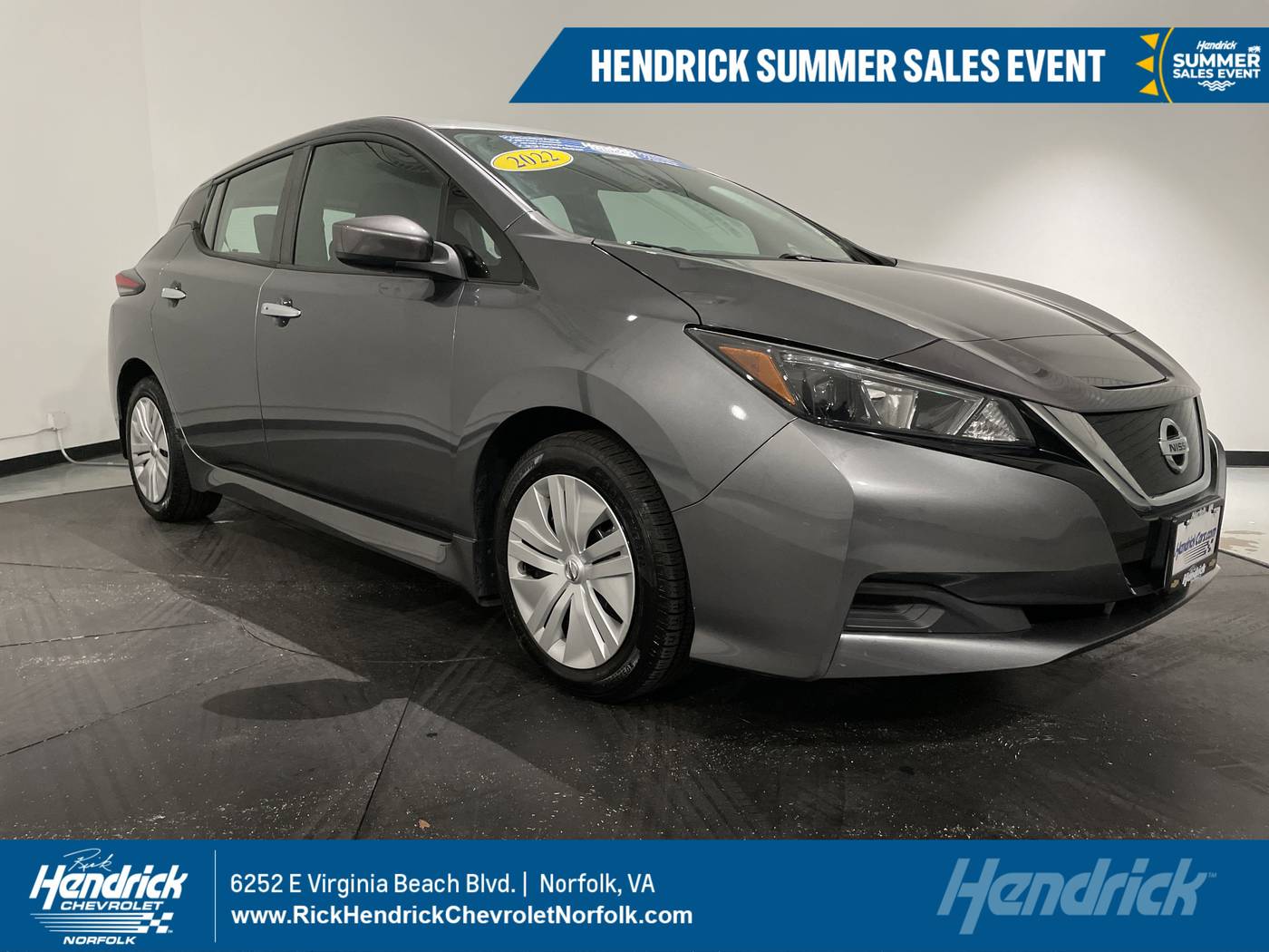 2022 Nissan LEAF S — Hatchback — 37,577 mi — Norfolk, VA
