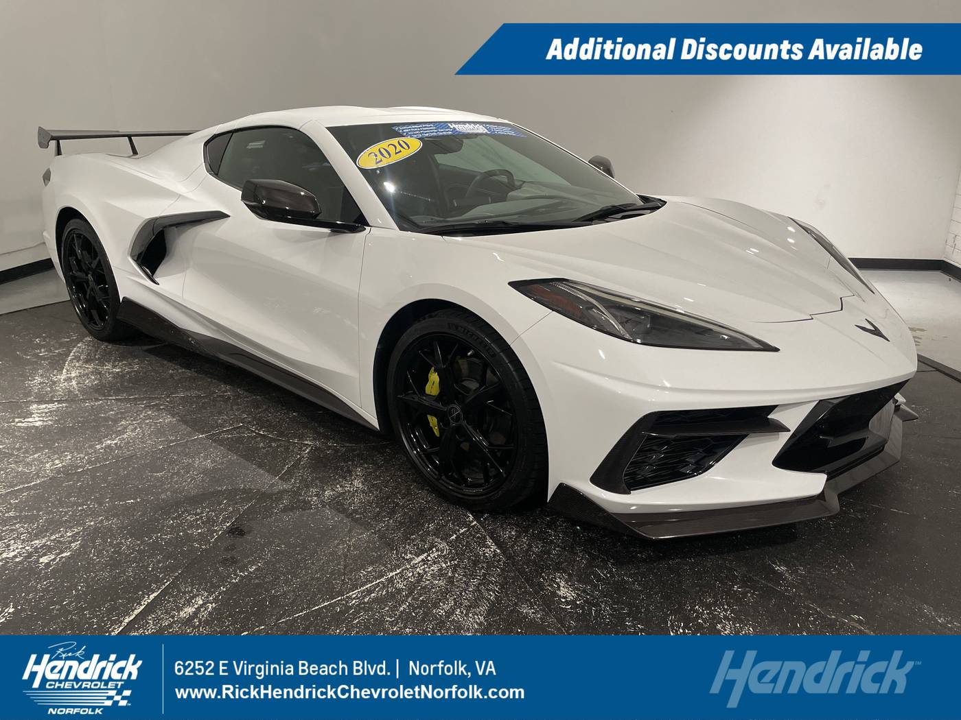 2020 Chevrolet Corvette 3LT — Coupe — 15,552 mi — Norfolk, VA