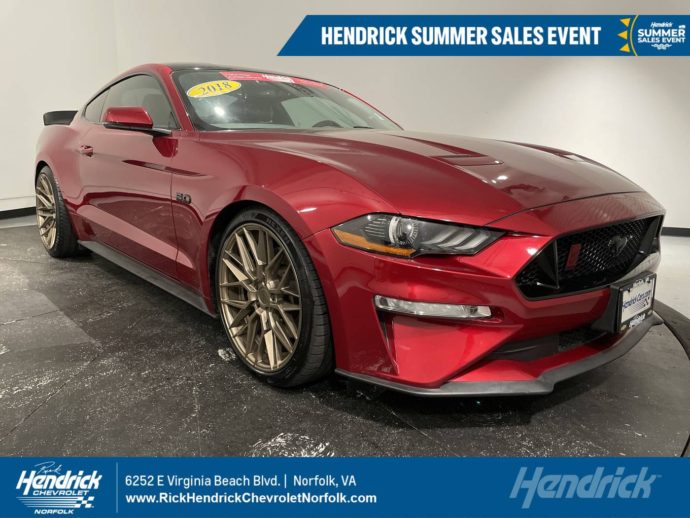 2018 Ford Mustang GT Premium — Coupe — 88,093 mi — Norfolk, VA