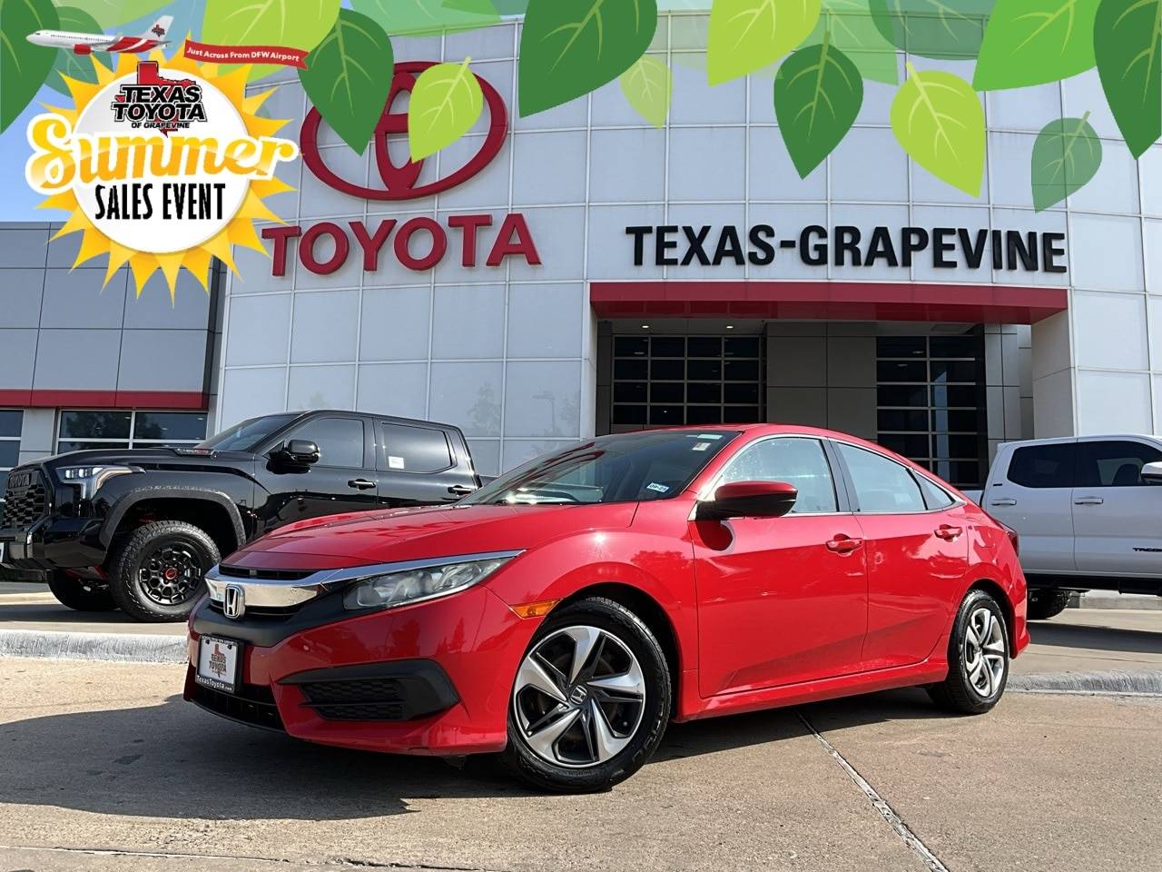 2018 Honda Civic LX — Sedan — 97,575 mi — Grapevine, TX