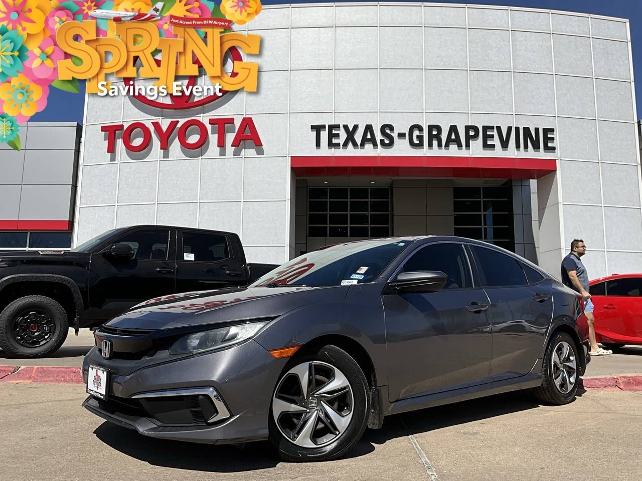 2019 Honda Civic LX — Sedan — 142,367 mi — Grapevine, TX