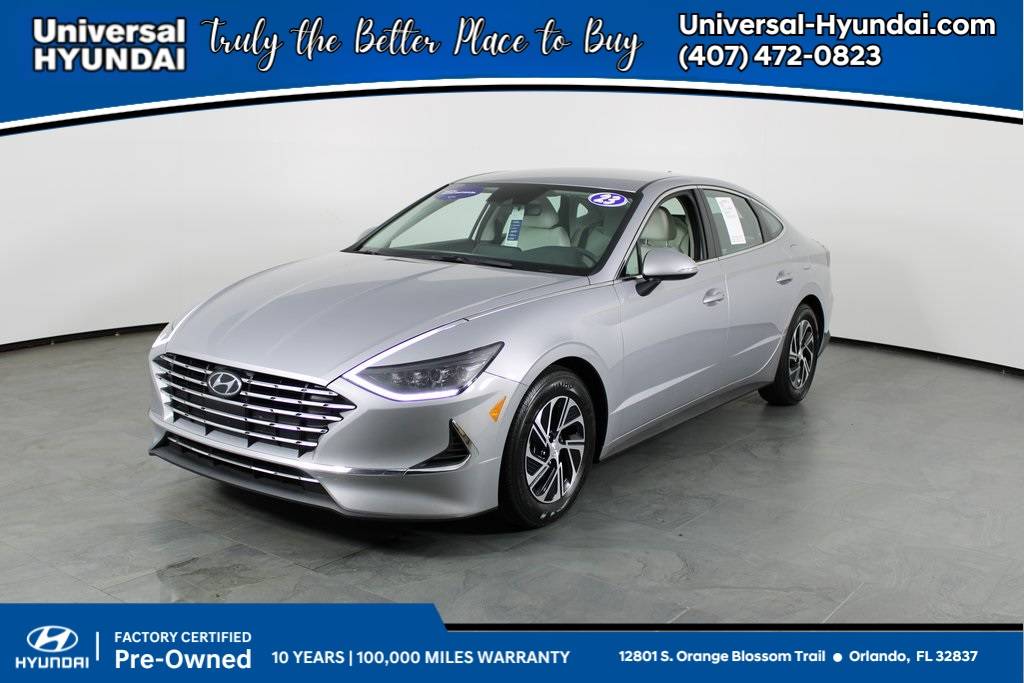 2023 Hyundai Sonata Hybrid Blue — Sedan — 40,078 mi — Orlando, FL