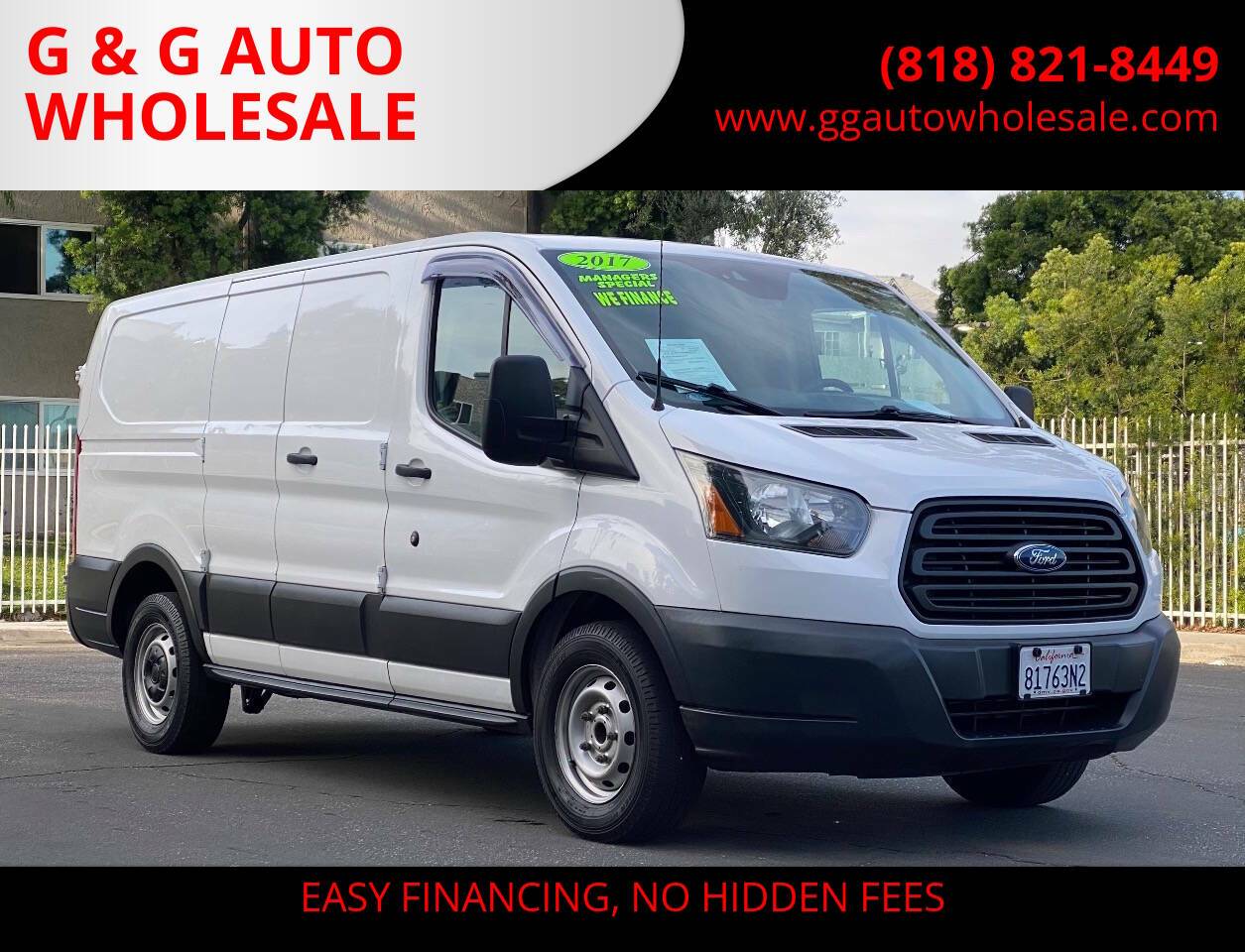 2017 Ford Transit Cargo Van T-150 — Cargo Van — 79,043 mi — North Hollywood, CA
