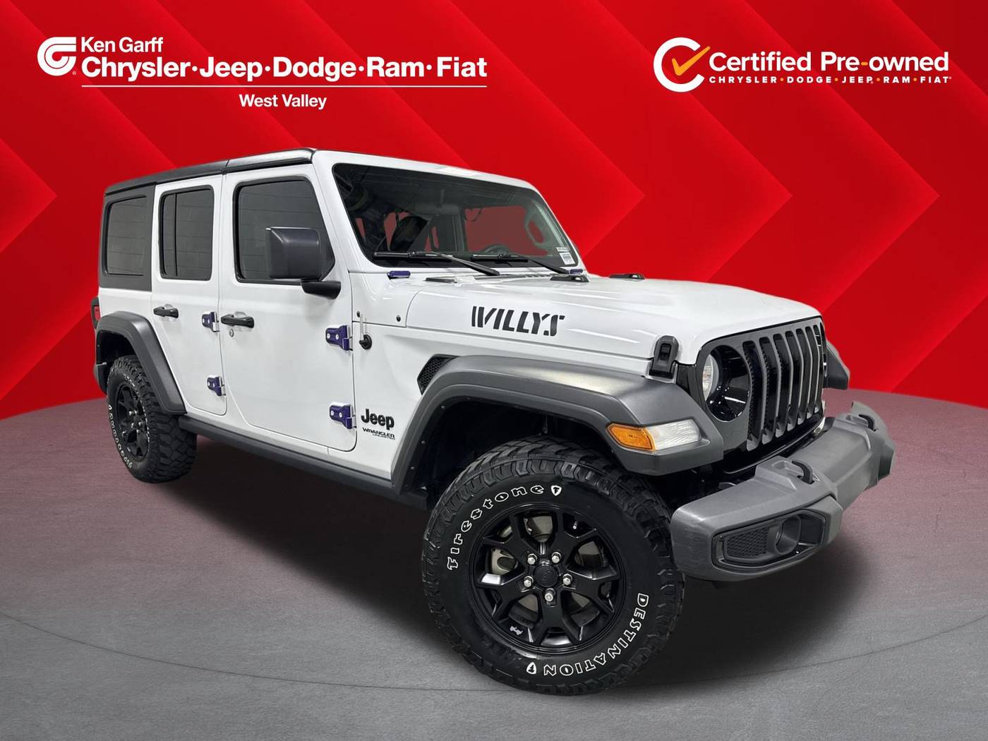 2021 Jeep Wrangler Willys Sport — SUV — 25,509 mi — West Valley, UT