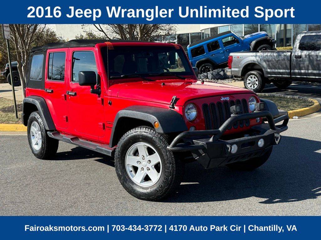 2016 Jeep Wrangler Sport — SUV — 83,710 mi — Chantilly, VA