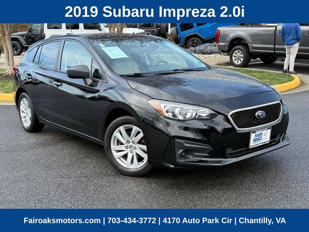 2019 Subaru Impreza 2.0i — Hatchback — 73,324 mi — Chantilly, VA
