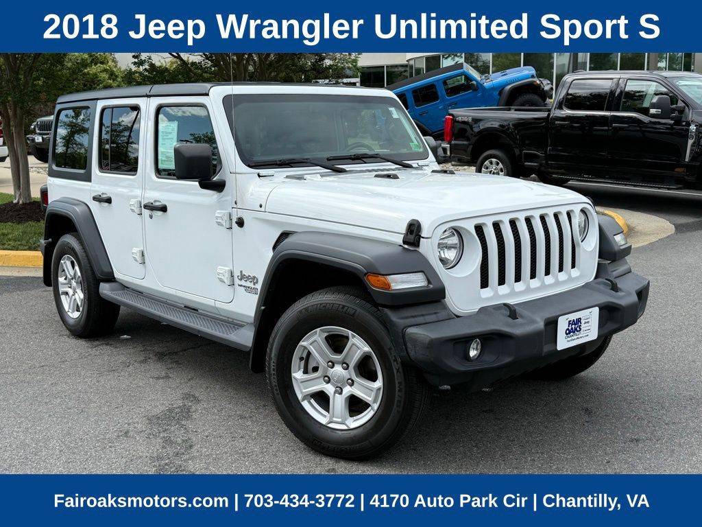 2018 Jeep Wrangler Sport S — SUV — 82,769 mi — Chantilly, VA