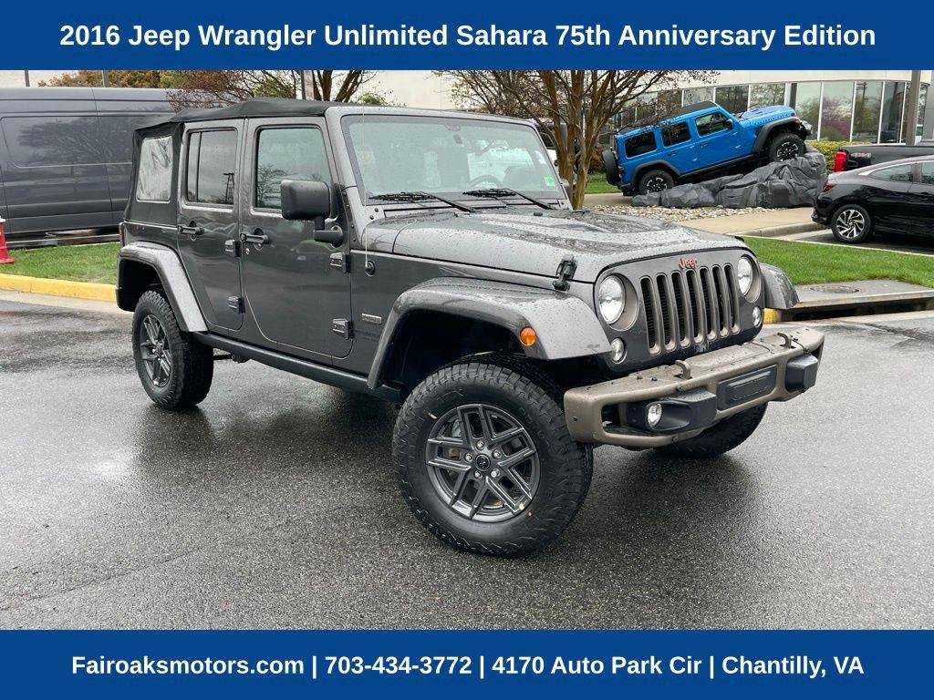 2016 Jeep Wrangler 75th Anniversary — SUV — 52,431 mi — Chantilly, VA