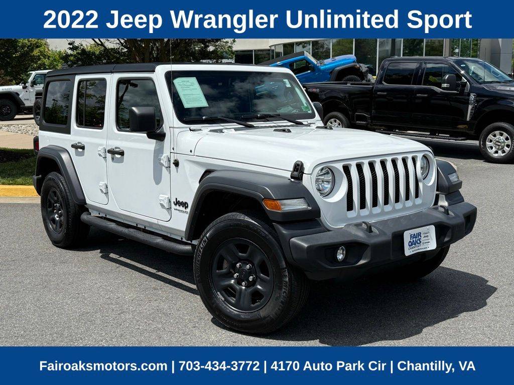 2022 Jeep Wrangler Sport — SUV — 27,500 mi — Chantilly, VA