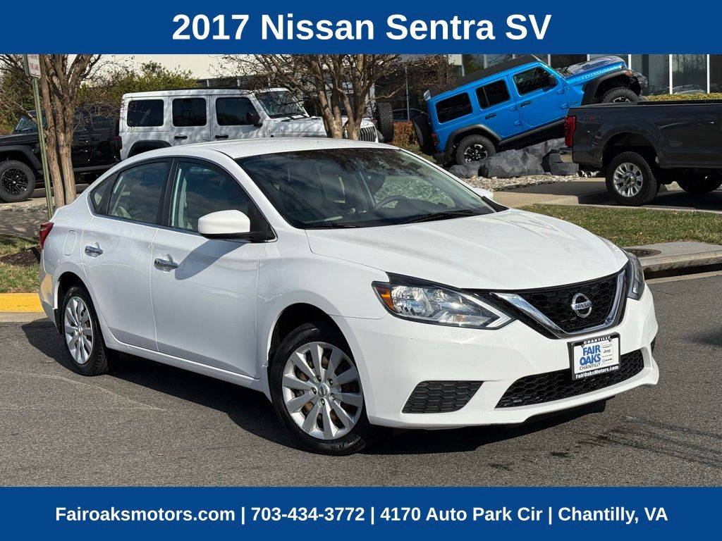 2017 Nissan Sentra SV — Sedan — 62,890 mi — Chantilly, VA