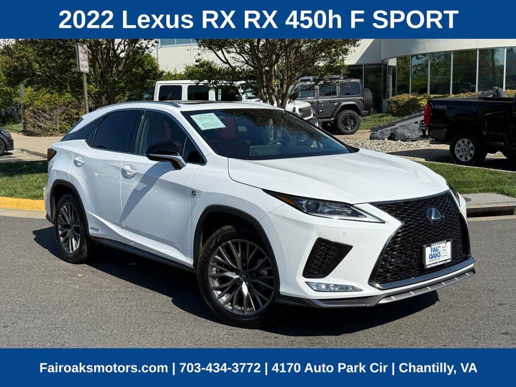 2022 Lexus RX RX 450h F Sport — SUV — 71,882 mi — Chantilly, VA