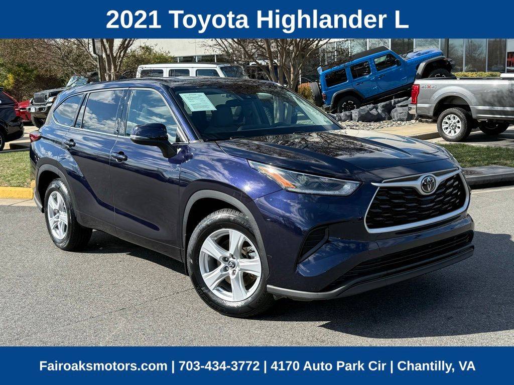 2021 Toyota Highlander L — SUV — 37,660 mi — Chantilly, VA