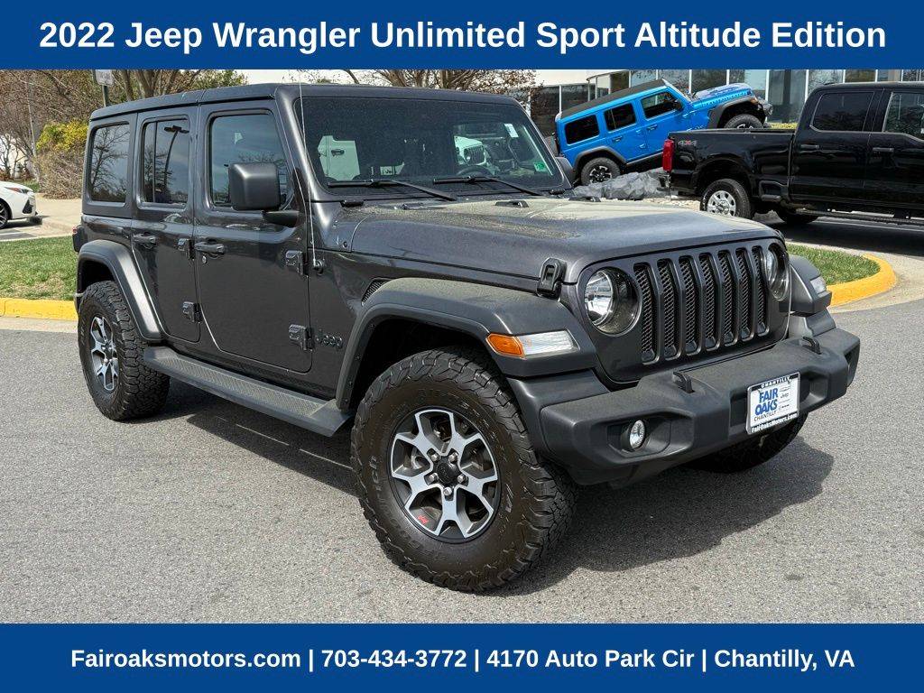 2022 Jeep Wrangler Sport Altitude — SUV — 25,752 mi — Chantilly, VA