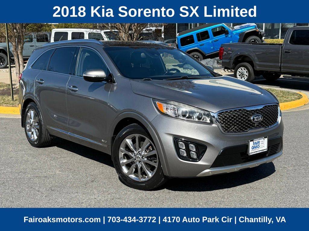 2018 Kia Sorento SX Limited V6 — SUV — 89,834 mi — Chantilly, VA