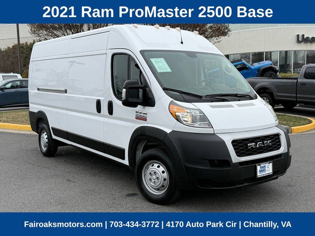 2021 Ram ProMaster Cargo Van 2500 — Cargo Van — 55,479 mi — Chantilly, VA