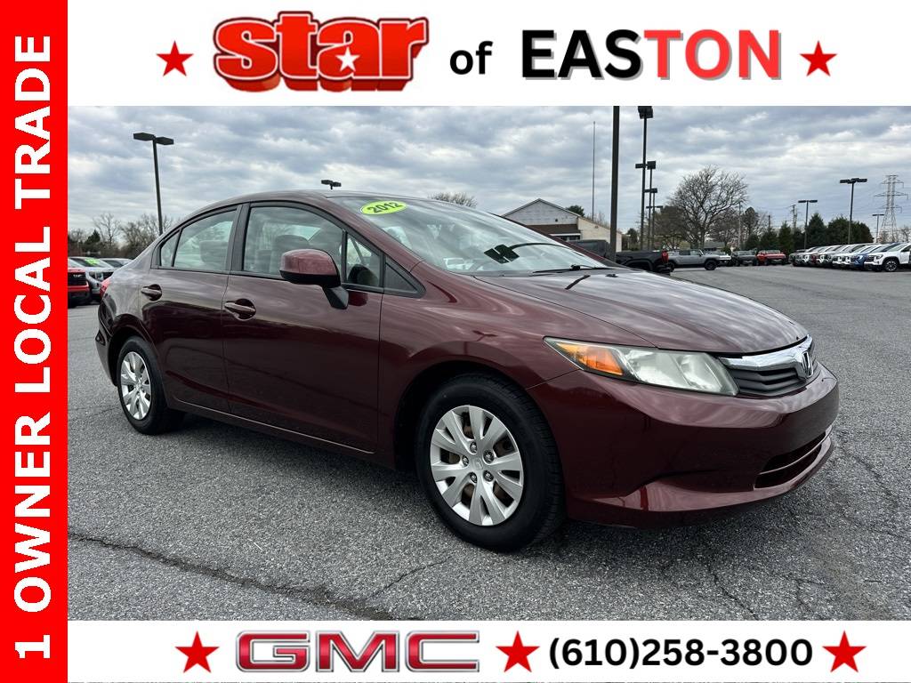 2012 Honda Civic LX — Sedan — 125,841 mi — Easton, PA