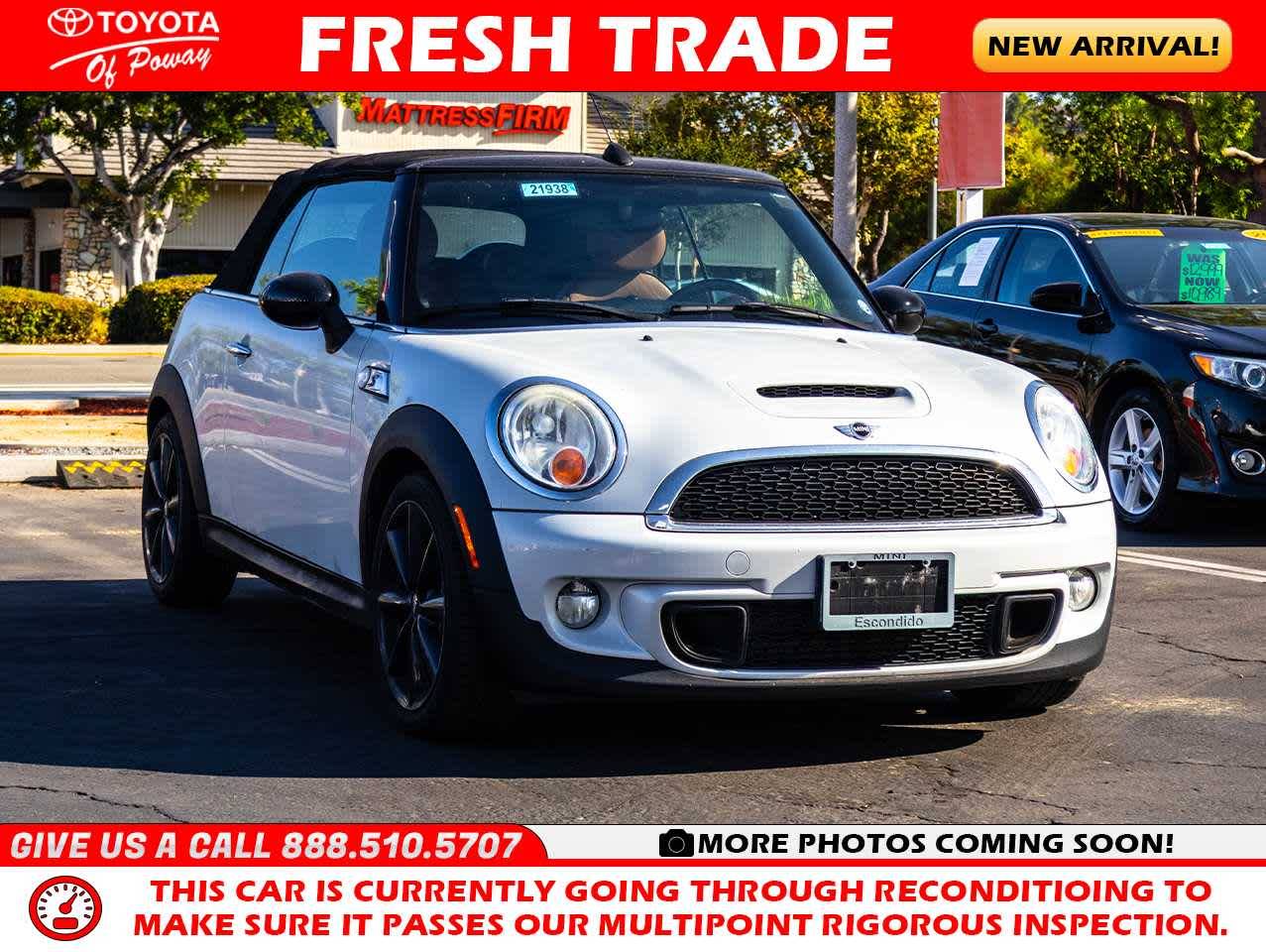 2013 MINI Convertible Cooper S — Convertible — 55,988 mi — Poway, CA