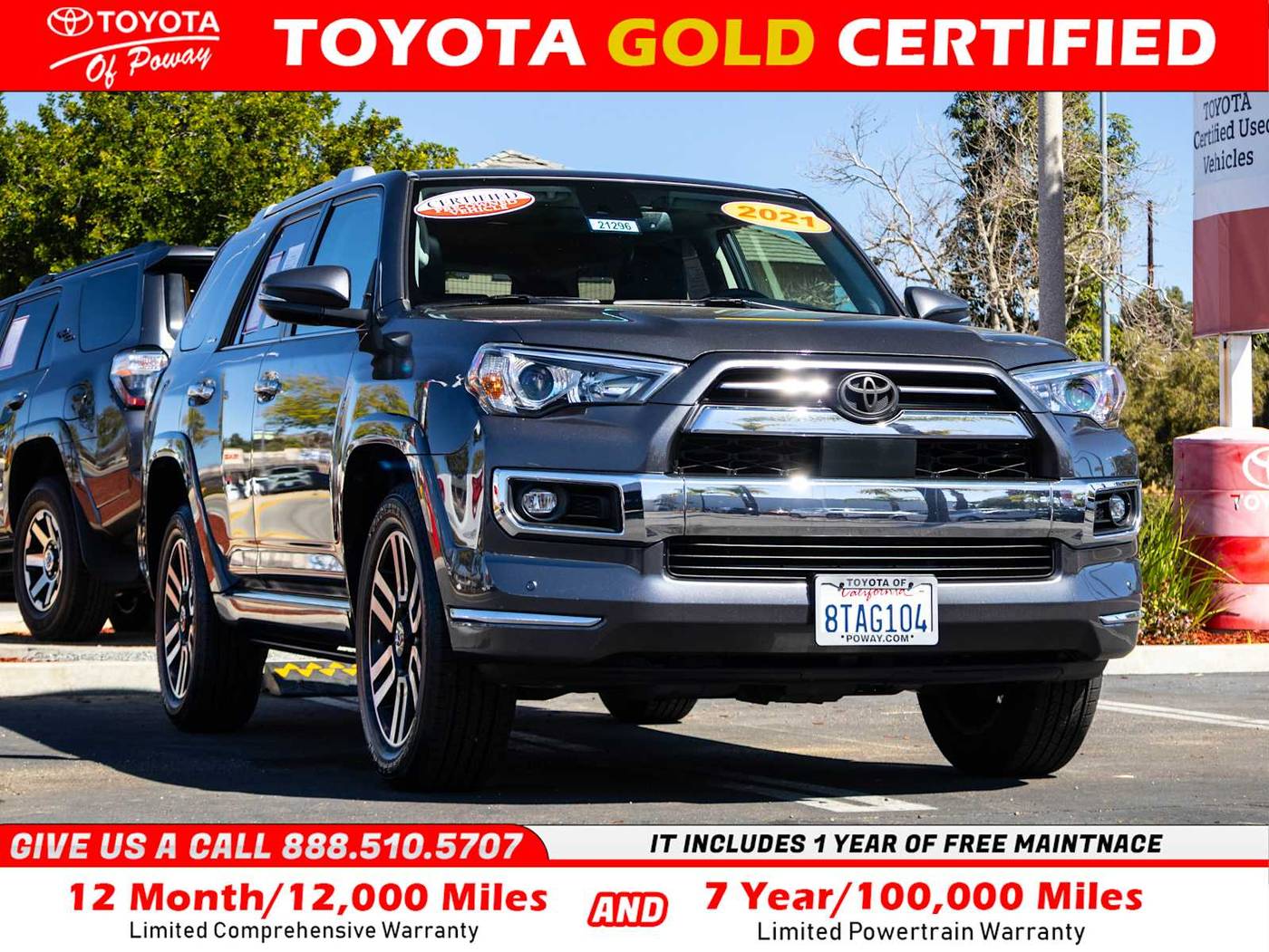 2021 Toyota 4Runner Limited — SUV — 25,357 mi — Poway, CA