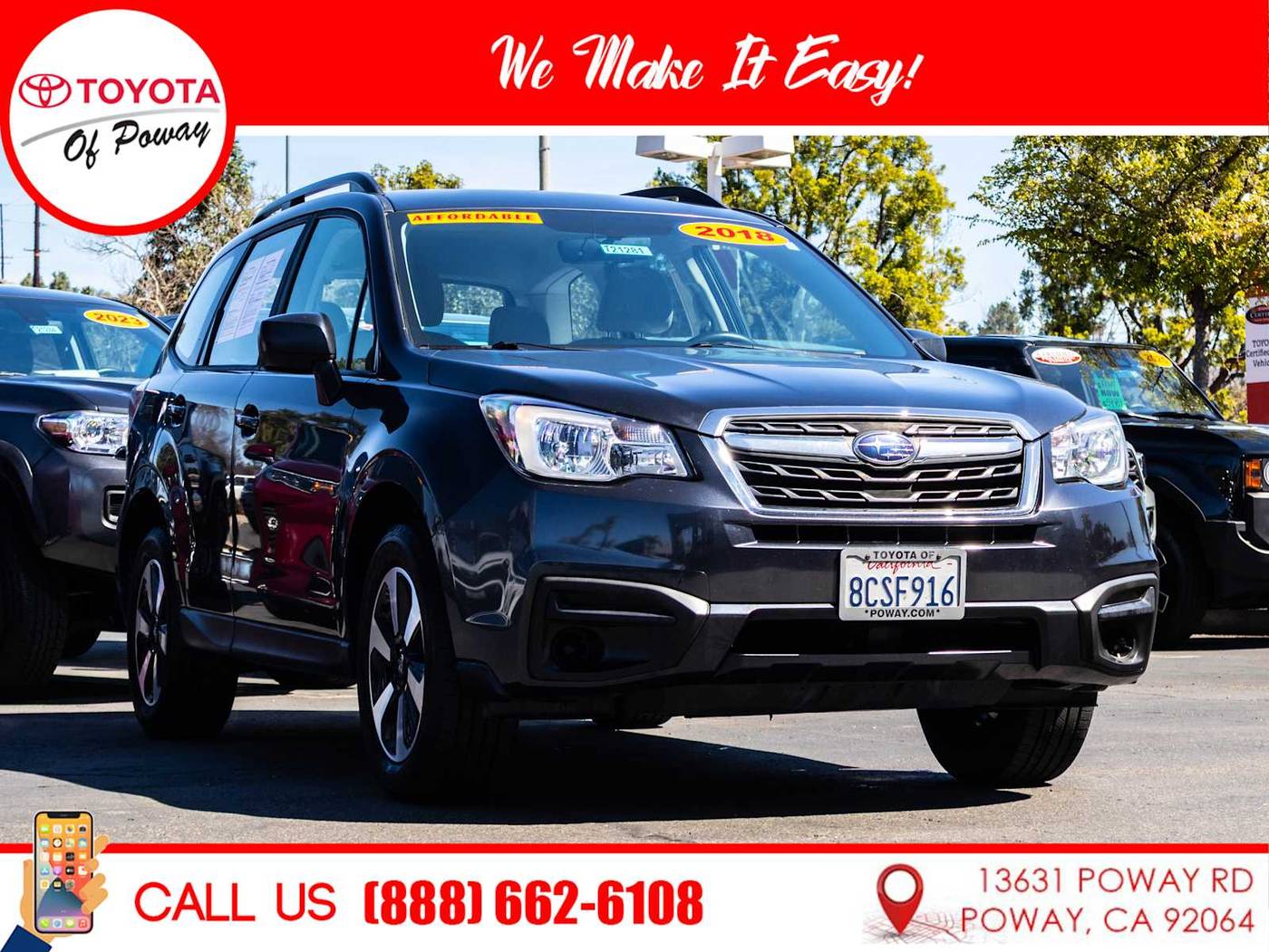2018 Subaru Forester 2.5i — SUV — 81,284 mi — Poway, CA